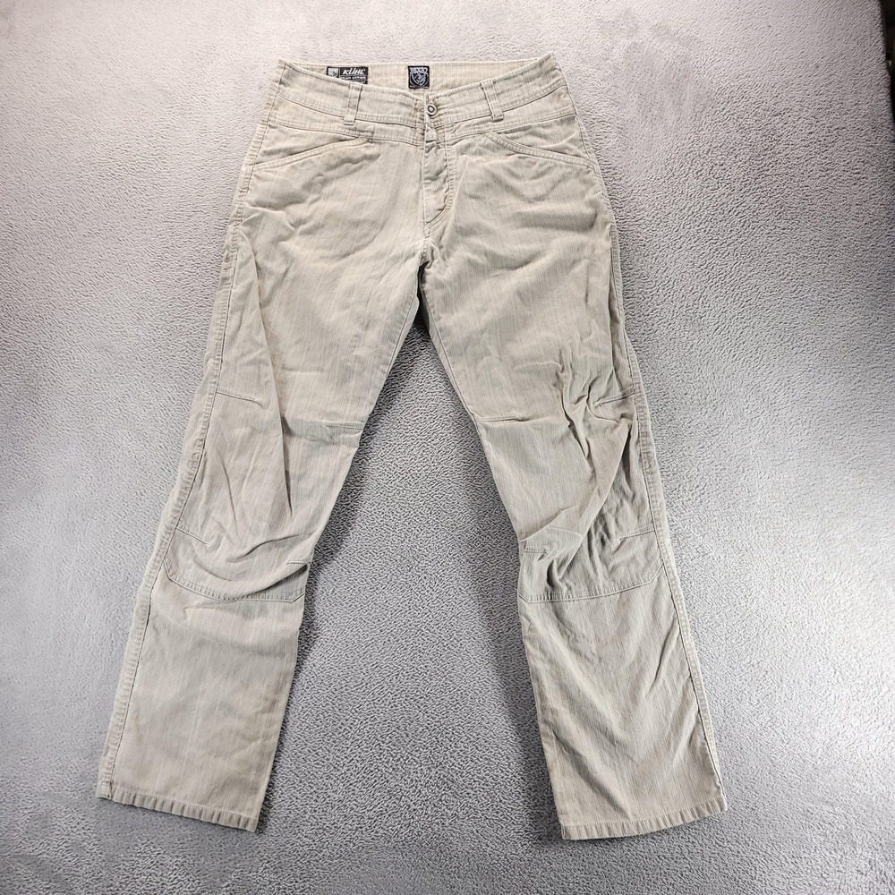 Kuhl Pants Mens 36x32 Beige Crag Series Canvas Hiking Outdoor Travel Casual
